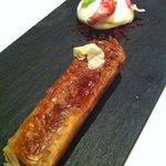 フロリレージュ - 【2011.11.14 ディナー】アップルパイとホワイトチョコレートのアイス