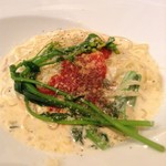 ナチュラルカフェ＆レストラン 風の穂・麦の香  - 菜の花とポテトのゴルゴンゾーラトマトクリーム