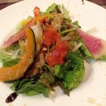 ナチュラルカフェ＆レストラン 風の穂・麦の香  - 季節の野菜サラダ風麦ドレッシング