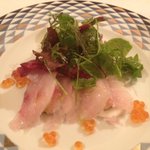 リストランテ・マッサ - 真鯛のカルパッチョ。