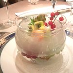 フランス料理　レ・セレブリテ - 海の幸のカクテル パンナコッタと合わせて