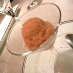 フランス料理　レ・セレブリテ - ちょっと休憩のシャーベット