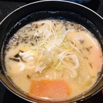 飯豊 - 酒田産タラのどんがら汁 タラのアラとタラの白子