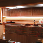 壽山 - カウンター席から