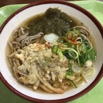 三角茶屋豊吉うどん - ごぼう天におぼろ昆布