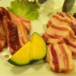 TEJI TOKYO - ブランド豚の三種盛り