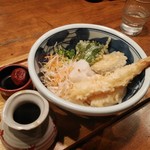 かもとり権兵衛 - えび天おろしうどん（冷）