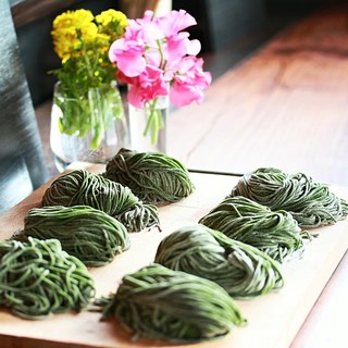 Authentic handmade pasta prepared at our main store! Served in a colorful arrangement