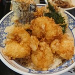 くるまや - 小海老と野菜の天丼