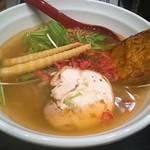 麺匠 むさし坊 - 手前は鶏チャーチュー