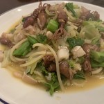 Osteria calma - ホタルイカ、白身魚、春野菜のスパゲッティ