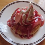 コメダ珈琲店 - シロノワール(いちごチョコ)