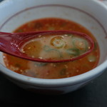 なか卯 - 坦々うどんのスープ