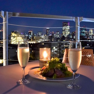 眺めの良いテラスで素敵な時間を☆テラスご予約受付中！