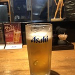 Sharisen - 生ビールはアサヒスーパードライです。