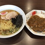 食い処 二代目 しぶ家 - ラーメン+半カレーランチ 800円