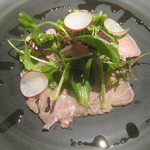 ル・ヴァンキャトル - イベリコ豚タンのカルパッチョ　柑橘ソース