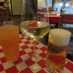 ラ フルール ド スリジエ - カールスバーグ、白ワイン、ピンクグレープフルーツジュース