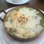 Piccolo - バジルソースのシーフードドリア サラダ付き