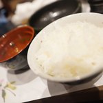 炭火串割烹 ほの華 - ごはん、お吸い物