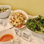 スイーツby軽井沢エレガンス - タラモサラダ、ミモザサラダ、グリーンサラダ