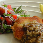 リストランテ・アルコ - メイン（舌平目の香草パン粉焼き 宮崎キノコソース）