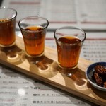 三茶酒家 香港バル213 - 紹興酒飲み比べセット