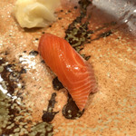 鮨 福原 - 桜鱒 1週間熟成