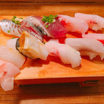 魚八寿し - おまかせ寿し 上 4300円