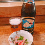 魚八寿し - ビール 700円 金目鯛も！