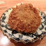 一心 - サクサク絶品メンチカツ￥380