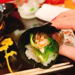 奴寿司 - 追加で海老サラダ