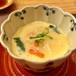 鮨ふじ田 - ランチ　12貫　8,640円（税込）：茶碗蒸し 中に筍とワカメが入ってる 熱々で美味しい