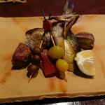 りょうりや 御旅屋 - 秋刀魚の肝幽庵焼