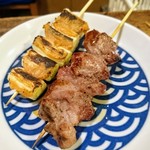 やきとり横丁 - ネギ（味噌）・かしら（塩）