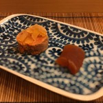 鮨駒 - 鮟肝と数の子