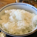 風樹 - ハンバーグ定食も塩さば&鶏唐セットもごはんのおかわりは自由です。