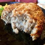 Fuuki - 【佐賀牛ハンバーグ(肥前さくらポークと富士町産米入り)定食/1,350円】お米が入っているのが見えますか？(^^)