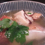 本濱 - 甘鯛と松茸の焼きおにぎり茶漬けＵＰ