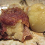 本濱 - 粟麩の田楽 栗と栗味噌で３