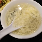 中国料理 晴華 - 玉子スープ