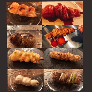 Yakitori (grilled chicken skewers)! You can eat rare parts! !