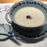 大徳寺 鮨長 - ふぐ白子スープ