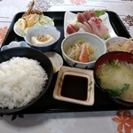 はかたや中村鮮魚店 - さしみ定食