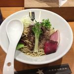 竹末東京Premium - サンマとイカのまぜそば細麺版