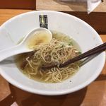 竹末東京Premium - 終盤にそそいでもらうスープ