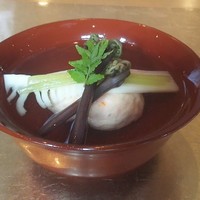 白金台こばやし - 車海老真丈の椀