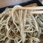 神立やぶそば - こちらでも蕎麦粉の荒さが解ります。