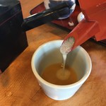 神立やぶそば - 濃厚な蕎麦湯です。(O_O) 旨い❗️