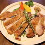 土鸡腿肉香草煎